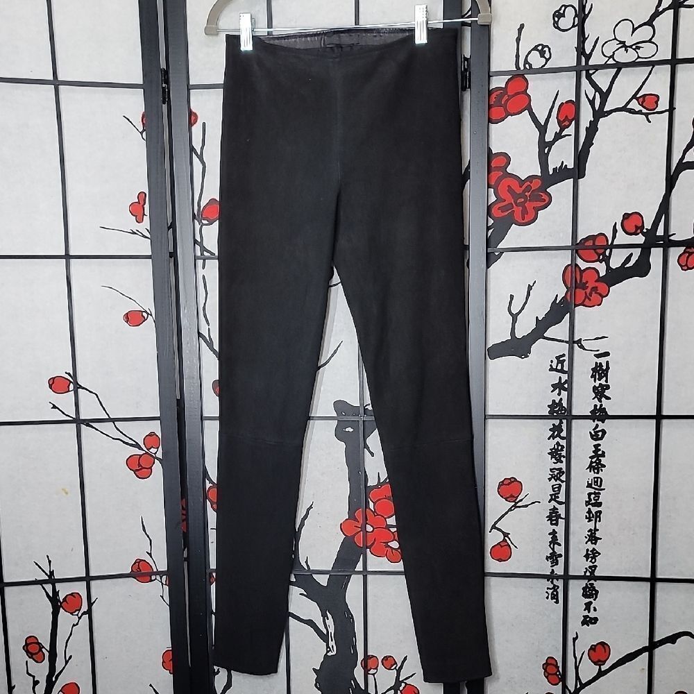 The Row Moto Mixed Leather Leggings Size 4